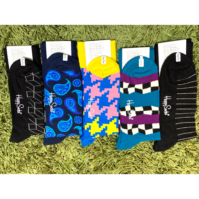 BEAMS(ビームス)のハッピーソックス happy socks 5足 定価7,150円 メンズのレッグウェア(ソックス)の商品写真