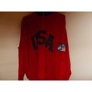 ポロラルフローレン(POLO RALPH LAUREN)のオリジナルpoloラルフusaハーフジップフリース赤L(その他)