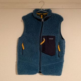 パタゴニア(patagonia)のpatagonia レトロX ベスト　ブルー×黄色(ダウンベスト)