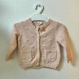 エイチアンドエム(H&M)のH&M サイズ70 カーディガン ピンク 女の子(カーディガン/ボレロ)