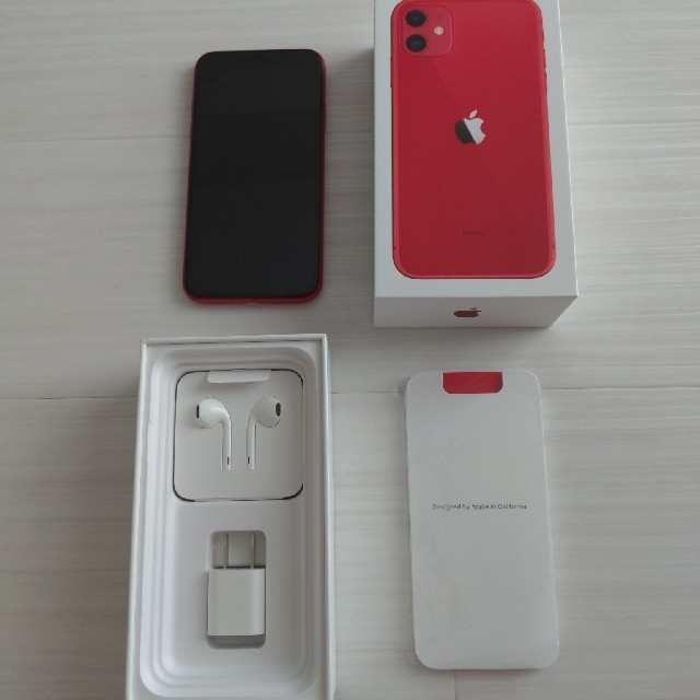 iPhone 11 RED SIMフリー 64GB