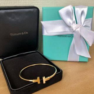 ティファニー(Tiffany & Co.)の★最終値下げ★ティファニーT ワイヤーブレスレット　ゴールド(ブレスレット/バングル)