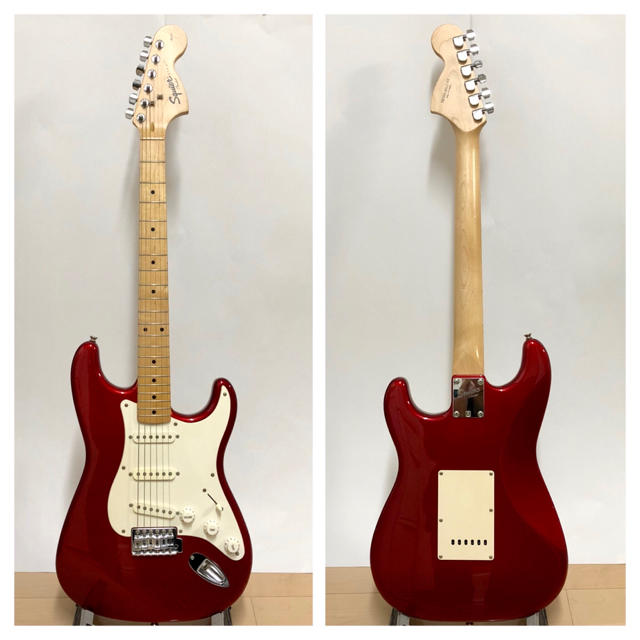 Fender(フェンダー)の【美品/人気のCAR】Squier by fender ストラトキャスター 楽器のギター(エレキギター)の商品写真