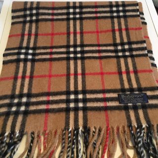 バーバリー(BURBERRY)の♥︎美品♥︎バーバリー カシミヤ100% マフラー★キャメルベージュ (マフラー/ショール)