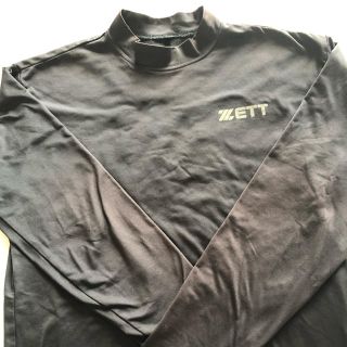 ゼット(ZETT)のアンダーシャツ　長袖　黒　L ゼット(ウェア)