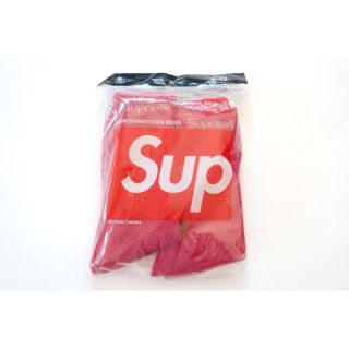 シュプリーム(Supreme)のSupreme Hanes Crew Socksヘインズソックス赤(その他)