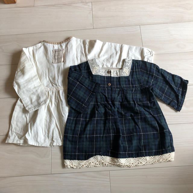 Biquette(ビケット)のBIQUETTE カットソーセット キッズ/ベビー/マタニティのキッズ服女の子用(90cm~)(Tシャツ/カットソー)の商品写真