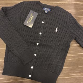 ポロラルフローレン(POLO RALPH LAUREN)の【新品】130 ラルフローレン カーディガン 女の子 ネイビー(カーディガン)