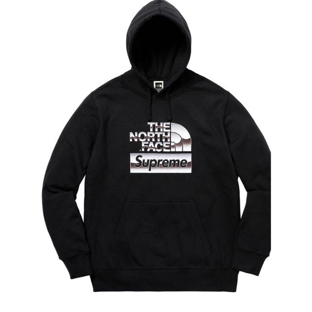 supreme  THE NORTH FACE パーカー 黒 M