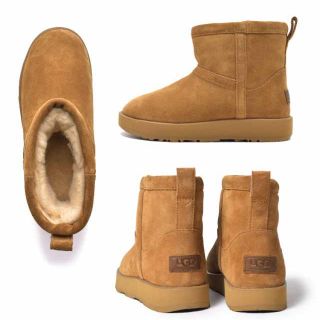 アグ(UGG)のUGG classic mini waterproof チェスナット(ブーツ)