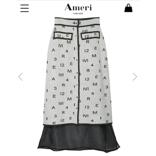 アメリヴィンテージ(Ameri VINTAGE)のAmeri vintage パスコードロゴ スカート(ロングスカート)