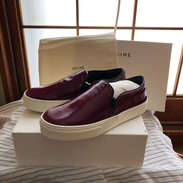 celine(セリーヌ)のceline slip-on バーガンディー レディースの靴/シューズ(スニーカー)の商品写真