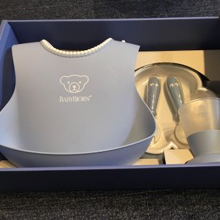 ベビービョルン(BABYBJORN)のベビービョルン 食器セット スタイ お皿 フォーク スプーン コップ(離乳食器セット)