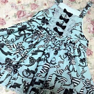 アンジェリックプリティー(Angelic Pretty)のラッピングリボンサロペット(ミニワンピース)