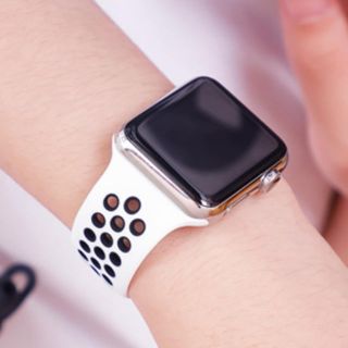 アップルウォッチ(Apple Watch)の新品 apple watch 42mm 44mm共通 ラバーバンド ベルト(ラバーベルト)