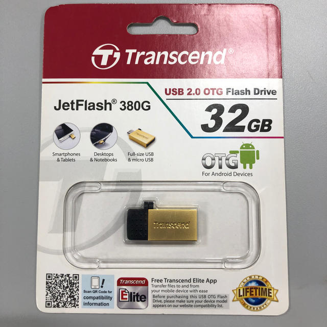 Transcend(トランセンド)のTranscend USBメモリー32GB スマホ/家電/カメラのPC/タブレット(PC周辺機器)の商品写真