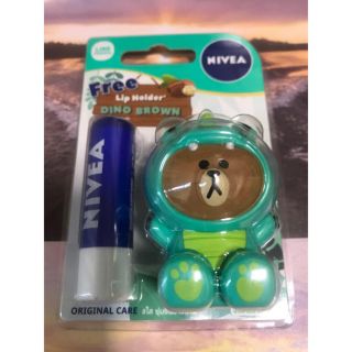 ニベア(ニベア)のニベア リップ LINE FRIENDS  ライン  ブラウン NIVEA(リップケア/リップクリーム)