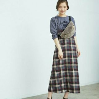 ロペピクニック(Rope' Picnic)の★極美品★ROPE' PICNIC ロペピクニック チェック柄キャミワンピース(ひざ丈ワンピース)