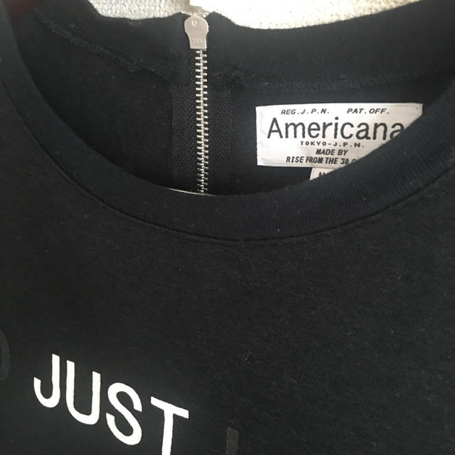 AMERICANA(アメリカーナ)のアメリカーナ　後ろファスナーロンT レディースのトップス(Tシャツ(長袖/七分))の商品写真