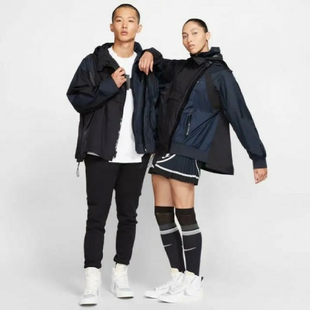 ナイキ NIKE サカイ sacai 未使用 ジャケット パーカー L ブラック