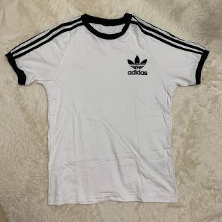 アディダス(adidas)のアディダスオリジナルス スリーストライプTシャツ ホワイト M(Tシャツ(半袖/袖なし))