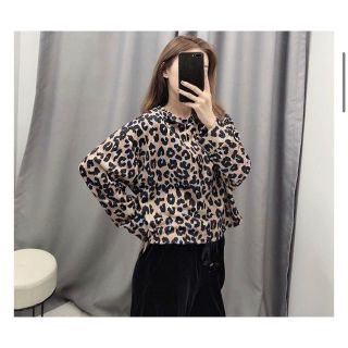 ザラ(ZARA)の596★秋冬 ヒョウ柄 ブラウス カットソー (シャツ/ブラウス(長袖/七分))