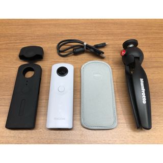 リコー(RICOH)のRICOH THETA SC ホワイト ミニ三脚、カバー付(その他)