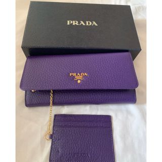 プラダ(PRADA)の新品　【プラダ】　パスケース付き レザーウォレット 1MH132 2E3A (財布)