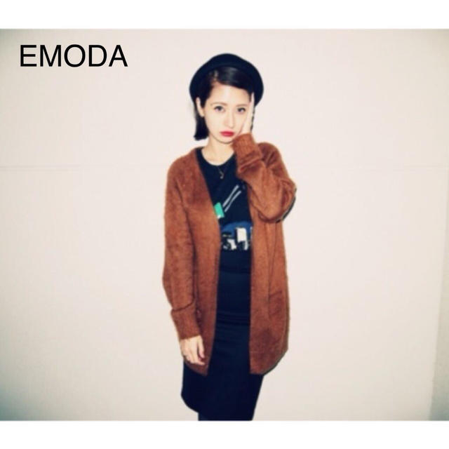 EMODA(エモダ)のEMODA ニットコートカーディガン レディースのトップス(カーディガン)の商品写真