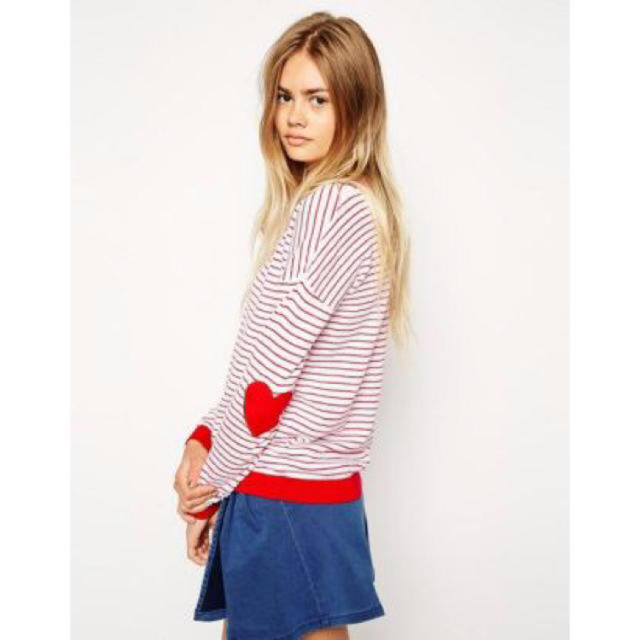 asos(エイソス)のASOS イギリスブランド♡ハート薄手ニット♡ レディースのトップス(ニット/セーター)の商品写真