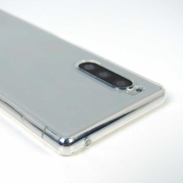 XPERIA 5 ソフトクリアケース  ストラップホール TPU  スマホ/家電/カメラのスマホアクセサリー(Androidケース)の商品写真