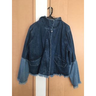 アズールバイマウジー(AZUL by moussy)のAZUL by moussy デニムジャケット パッチワーク(Gジャン/デニムジャケット)