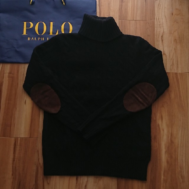 POLO RALPH LAUREN(ポロラルフローレン)のポロラルフローレン エルボーパッチ タートルネック ニット レディースのトップス(ニット/セーター)の商品写真