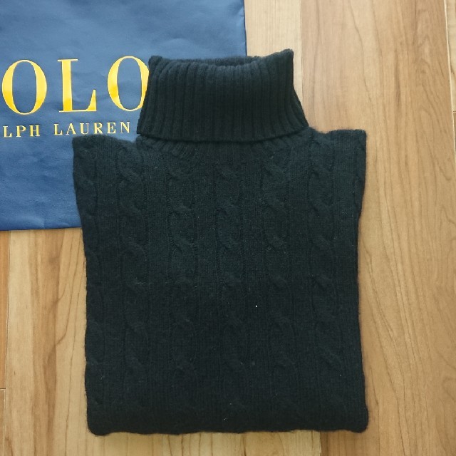 POLO RALPH LAUREN(ポロラルフローレン)のポロラルフローレン エルボーパッチ タートルネック ニット レディースのトップス(ニット/セーター)の商品写真