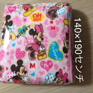 ディズニー(Disney)のミッキー &ミニー　フランネル毛布　新品‼️(毛布)
