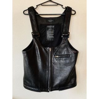 アンユーズド(UNUSED)のUNUSED(アンユーズド）strap vest black ブラック　即日発送(ベスト)