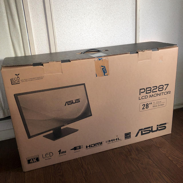 【再出品！値下げ品】　PB287 4Kモニター　ディスプレイ　ASUS