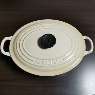 ルクルーゼ(LE CREUSET)の未使用！　ル・クルーゼ　ココット　オーバル　23cm(鍋/フライパン)