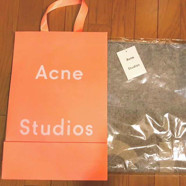 Acne studios アクネストゥディオズ ロゴジャガードスカーフ マフラー