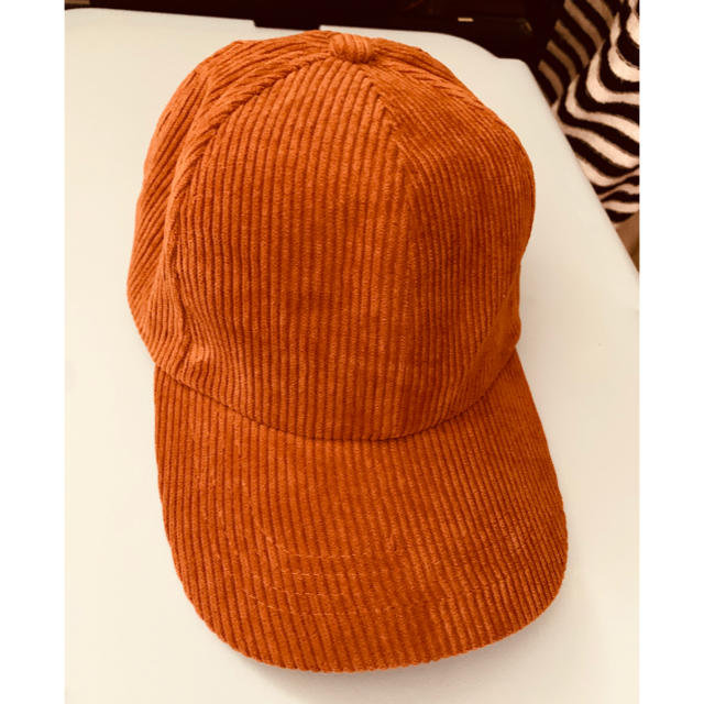 ブラウン　コーデュロイキャップ レディースの帽子(キャップ)の商品写真