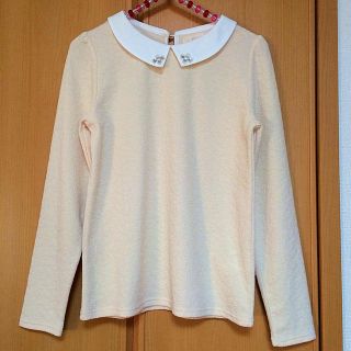 グローブ(grove)の未使用♡ビジュー襟トップス(カットソー(長袖/七分))