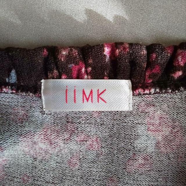 iiMK(アイアイエムケー)のiiMK ニット花柄ワンピース レディースのワンピース(ひざ丈ワンピース)の商品写真