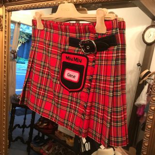 ミュウミュウ チェックスカートの通販 24点 | miumiuを買うならラクマ