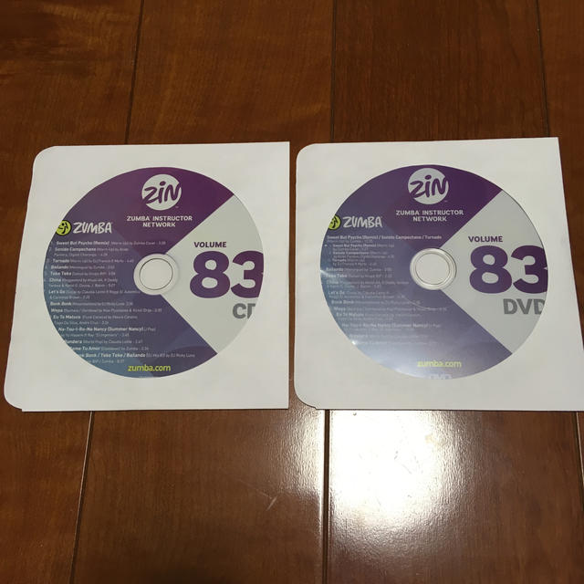 ズンバ ZUMBA zin83 CD&DVD