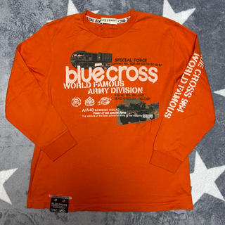 ブルークロス(bluecross)のブルークロス☆Ｍ(150)☆オレンジアーミーロンT(Tシャツ/カットソー)