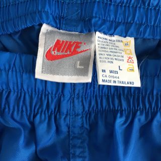 ナイキ(NIKE)の90s ナイキ　ナイロンパンツ  トラックパンツ  青　メンズ　美品　古着(その他)