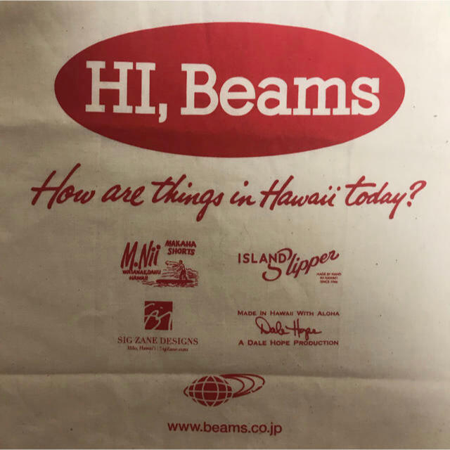 BEAMS(ビームス)の稀少品 BEAMSハワイアンスタイルエコバッグ レディースのバッグ(エコバッグ)の商品写真