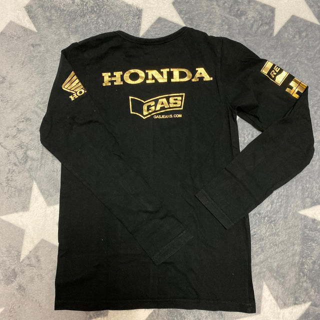 GAS(ガス)のHONDA⭐︎GAS☆S又は150☆ブラック黒ロンT メンズのトップス(Tシャツ/カットソー(七分/長袖))の商品写真