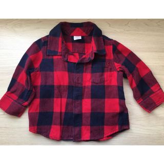 ベビーギャップ(babyGAP)のbaby チェックシャツ 70(シャツ/カットソー)