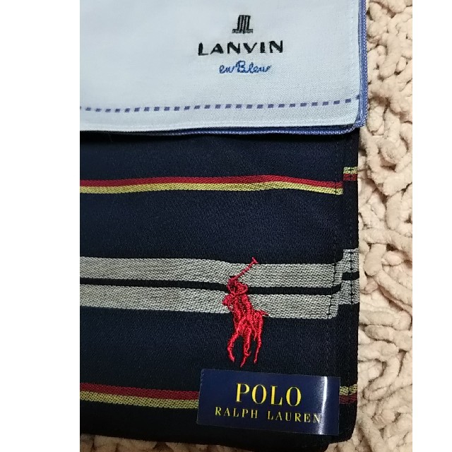 POLO RALPH LAUREN(ポロラルフローレン)の新品！ラルフローレン＆LANVIN★ハンカチギフトセット レディースのファッション小物(ハンカチ)の商品写真